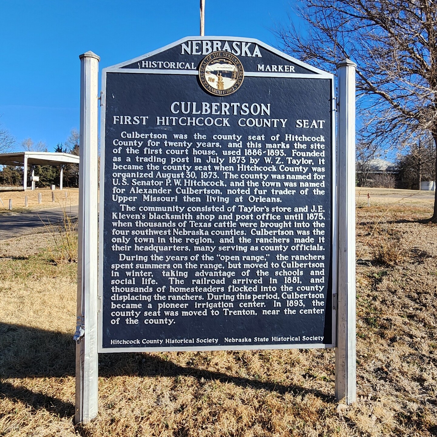 Culbertson: First Hitchcock County Seat